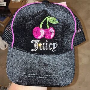 🍒Juicy Couture bling baseball cap trucker hat NWT